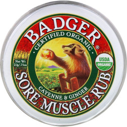 Бальзам від болю в м'язах Каєнський перець і імбир Badger Company (Sore Muscle Rub) 21 г