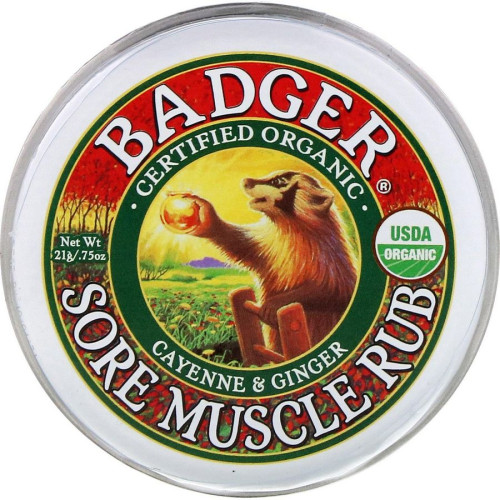 Бальзам от боли в мышцах кайенский перец и имбирь Badger Company (Sore Muscle Rub) 21 г