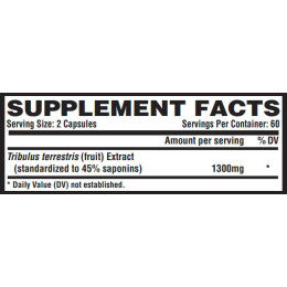 Tribulus Black 1300 - 120ct Nutrex