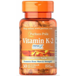 Vitamin k-2 (Mena q7) 50mcg - 30softgels Puritans Pride