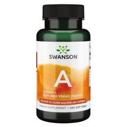 Vitamin A 10,000 IU - 250 Softgels Swanson