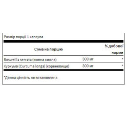 Full Spect Boswellia and Curcumin - 60 Caps Swanson