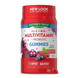 Multivitamin Gummies plus Probiotic ( Just 4 kidz) - 60 vegetarian gummies Nature's Truth