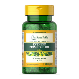 Evening Primrose Oil 500 mg with GLA - 100 Softgels Puritans Pride