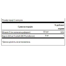 Vitamin D Boron Complex - 60caps Swanson