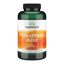 Pantothenic Acid 500mg - 250caps Swanson