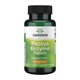 Papaya Enzyme Papain 100 mg - 90veg caps Swanson