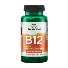 Vitamin B12 500 mcg - 250caps Swanson