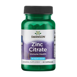 Zinc Citrate 30 mg - 60caps Swanson