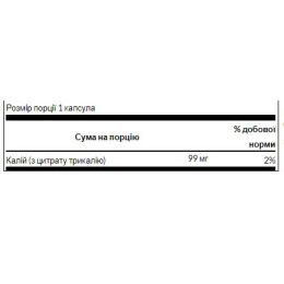 Potassium Citrate 99mg - 120caps Swanson