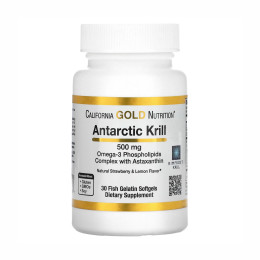 Antarctic Krill 500mg - 30softgels California Gold Nutrition