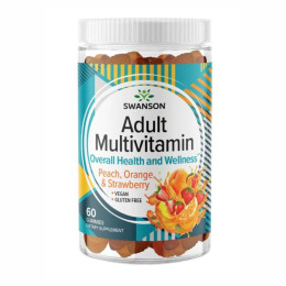 Adult Multivitamin - 60 Gummies Peach,Orange,Strawberry Swanson