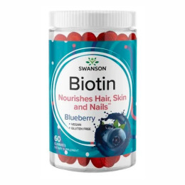 Biotin - 60 Gummies Blueberry Swanson