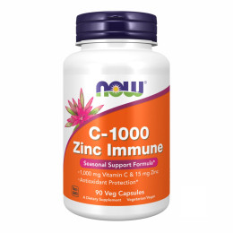 C-1000 Zinc Immune  - 90 vcaps Now Foods