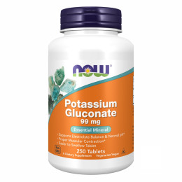 Potassium Gluconate 99mg - 250 tabs Now Foods