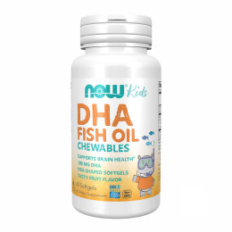 DHA 100mg Chewable - 60 sgels Now Foods