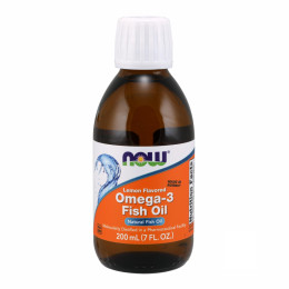 Omega-3 Fish Oil Lemon - 200 ml (7 oz) Now Foods