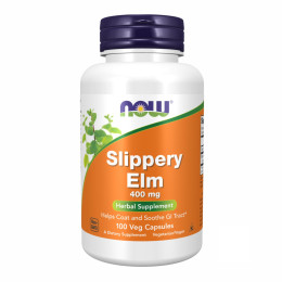 Slippery Elm 400 mg - 100 vcaps Now Foods