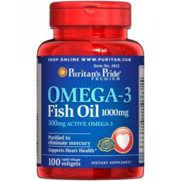 Omega 3 1000mg - 250softgels Puritans Pride