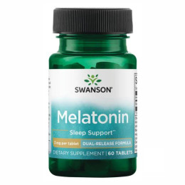 Melatonin-Dual-Release 3mg - 60tabs Swanson