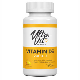 Vitamin D3 2000 IU - 180 softgels VPLab