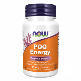 PQQ Energy 20mg - 30 vcaps Now Foods