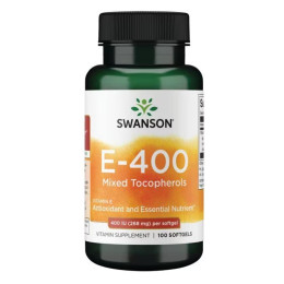 Vitamin E Mixed Tocopherols 400 IU - 100sgels Swanson