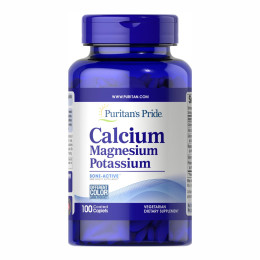 Calcium Magnesium and Potasium - 100 caps Puritans Pride