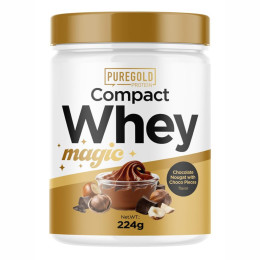 Compact Magic Whey Protein - 224g Chocolate Nougat with Choco Pieces Pure Gold