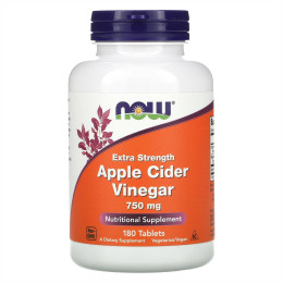 Apple Cider Vinegar 750 mg - 180 tabs Now Foods