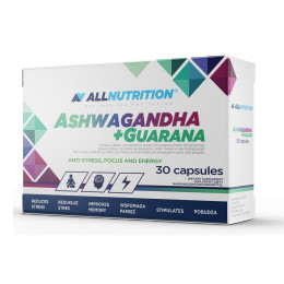 Ashwagandha 300mg + Guarana - 30caps Allnutrition