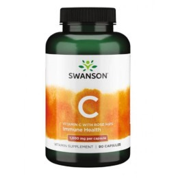 Vitamin C with Rose Hips 1000 mg - 90 caps Swanson