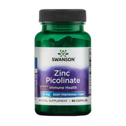 Zinc Picolinate 22 mg - 60 caps Swanson