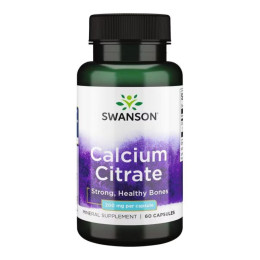 Calcium Citrate 200 mg - 60 Caps Swanson