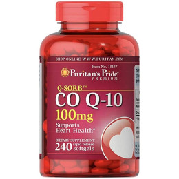 Q-SORB Co Q-10 100 mg - 240 Rapid Release Softgels Puritans Pride