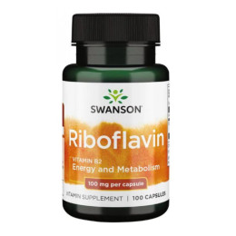 Riboflavin Vitamin B-2 100mg - 100caps Swanson