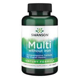 Мультивітаміни без заліза, Multi whith out Iron Century Formula - 130tabs Swanson