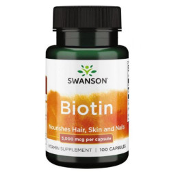 Biotin 5000mcg - 100 caps Swanson