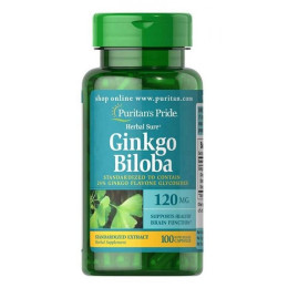 Ginkgo Biloba Standardized Extract 120mg - 100caps Puritans Pride