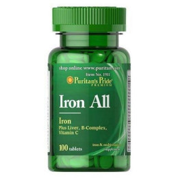 Iron All Iron - 100tabs Puritans Pride