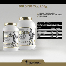 Протеин изолят Gold ISO 908 g (Cookies Cream) Kevin Levrone