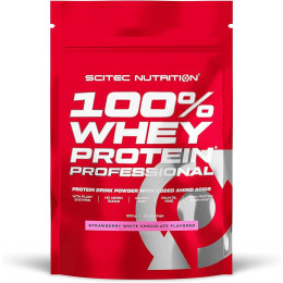 Протеїн 100% Whey Protein Professional 500 g (Straw.white choc.) Scitec Nutrition