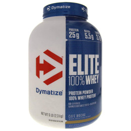 Сироватковий протеїн Elite Whey 2250g (Cafe mocca) Dymatize Nutrition