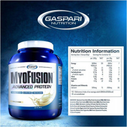 Протеин MyoFusion Elite advanced 1814 g (Vanilla) Gaspari Nutrition