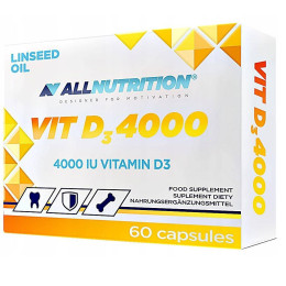 Vit D3 4000, 60 caps AllNutrition