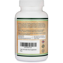 Траметес різнокольоровий Double Wood Supplements Turkey Tail Mushroom 1000 mg 120 capsules