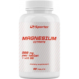 Магній + B6 Sporter Magnesium Citrate 90 tabs Sporter