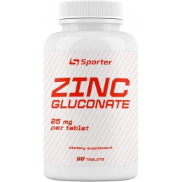 Цинк Sporter Zinc Gluconate 25 mg 90 tabs Sporter