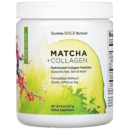 MATCHA ROAD, Matcha + Collagen 227g California Gold Nutrition