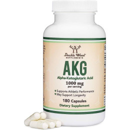 Альфа-кетоглутаровая кислота Double Wood Supplements Alpha-Ketoglutaric Acid (AKG) 1000 mg 180 capsules